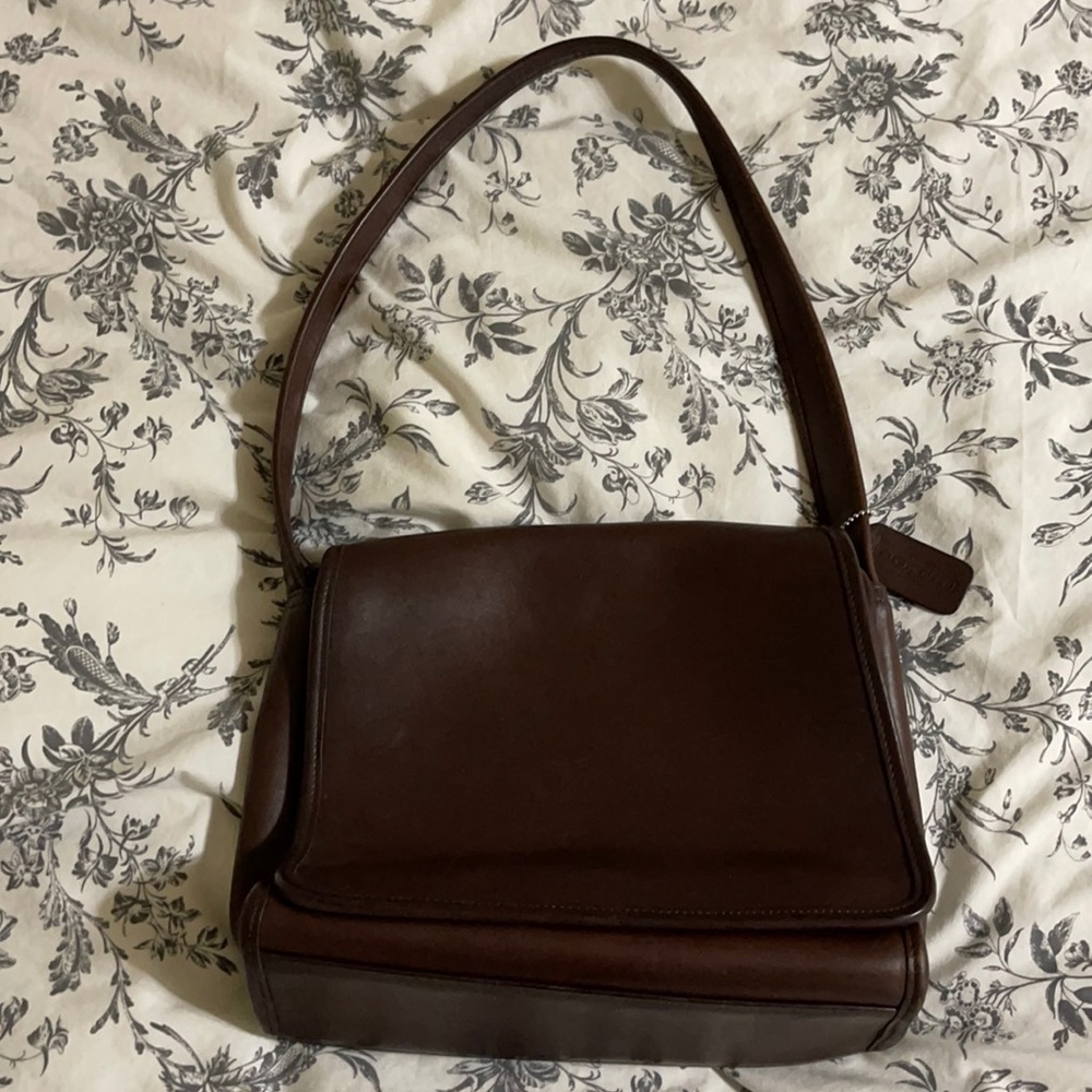 Leather coach bag